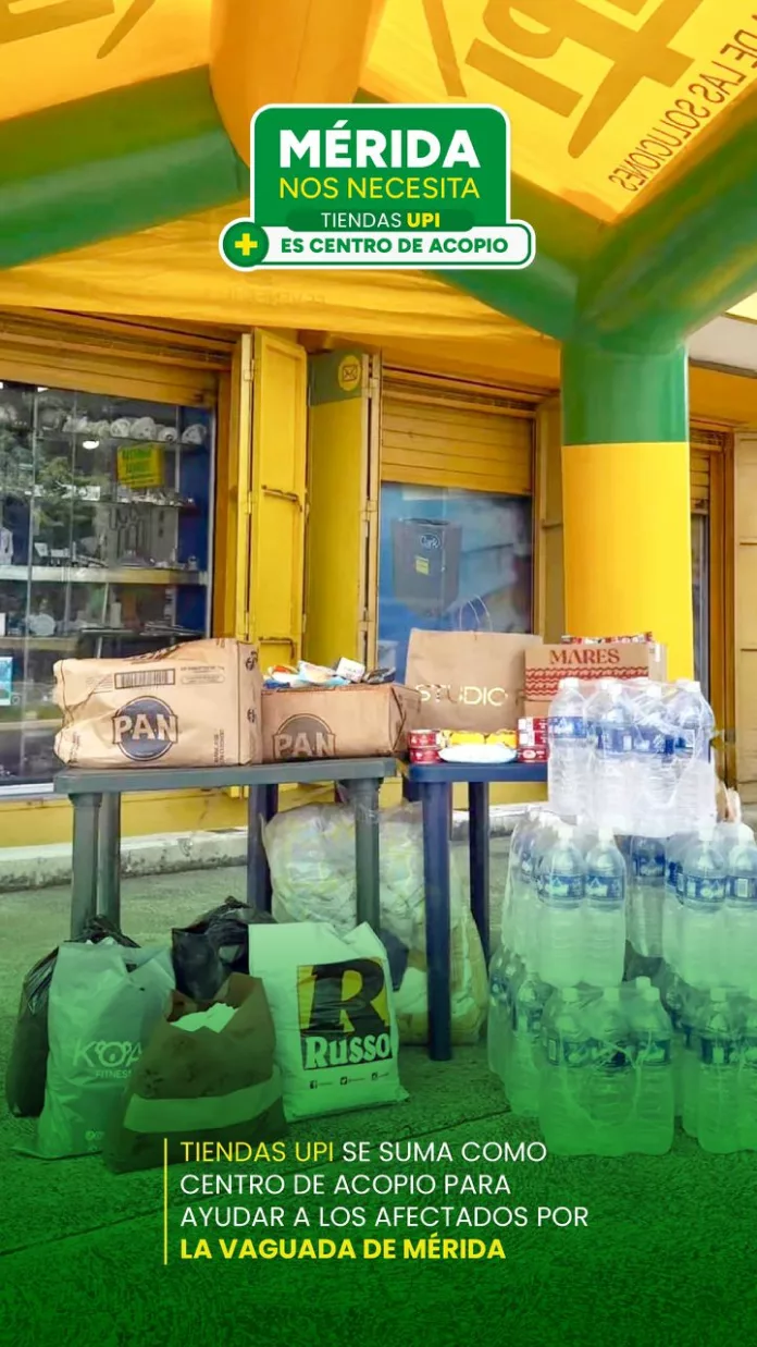 Tiendas UPI funciona como centro de acopio