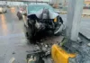 Choque de vehículo contra un poste en Maracay deja cinco lesionados
